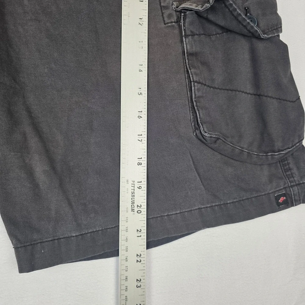 Vintage Tony Hawk Cargo Shorts Mens 38 Black Skate Casual Utility Pockets 90s